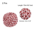 thumbnail image 2 of Cordel Embalaje Unique Bargains 75M/82 Yardas Rojo y Blanco Paquete de 2, 2 of 7