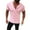 Pink, variant on WMTBSRSW Men's Quick-Dry Sport Shirt Lightweight Muscle Slim Henley Tops Summer Button Lightweight Stretch T Shirts