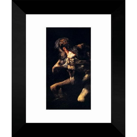 Saturn Devouring His Sons 15x18 Framed Art Print by Goya, Francisco de