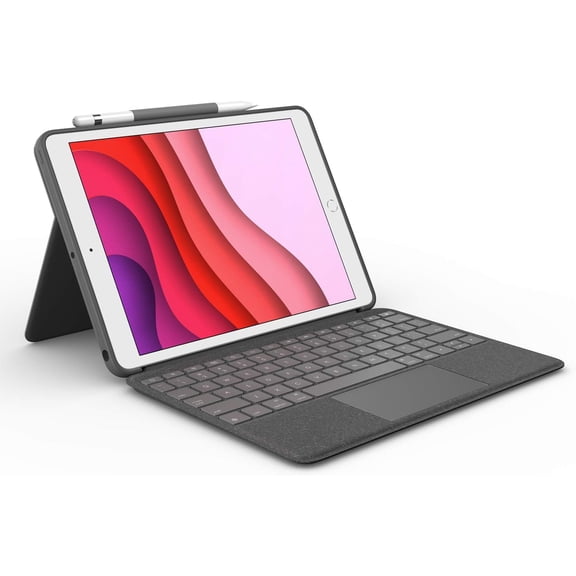 Restored KEYBOARD,IRIS REFURB,CDM/MIXED MODEL,US,CAN-215,GRAPHITE,RETAIL,BWN BOX,N/A,IPAD 7/8/9TH GEN (Refurbished)