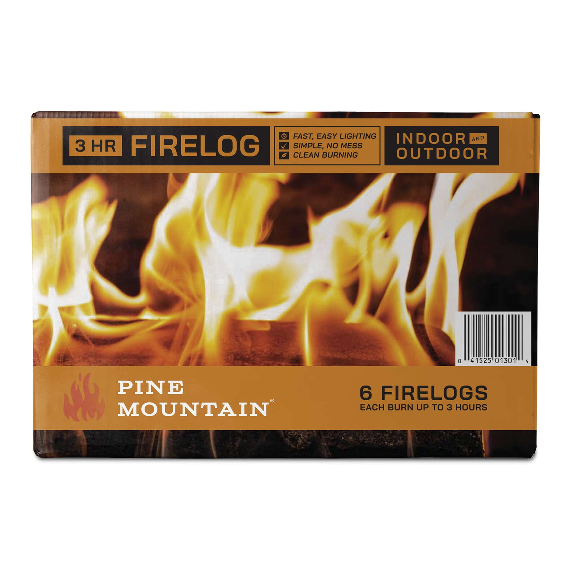 Pine Mountain Easy Burn Outdoor Indoor Fireplace Starter Fire Logs, 6 Pack  | Walmart Canada