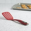 Tasty Heat Resistant Nylon Slotted Turner Spatula, 3.75" Width, Red