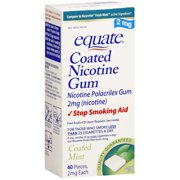 Equate Nicotine Gum 2mg, Mint - 40ct