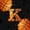 Basketball K, variant on Castle Fairy Orange Basketball Initial K Twin Comforter Sets 2pcs, Abstract Watercolor Splash Bedding Set, Black Orange,Black Reversible,1 Comforter and 1 Pillowcase