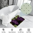 thumbnail image 3 of Grape Area Rugs: Polyester Non-Slip Kitchen Mat Office Rug - Machine Washable, 3 of 6