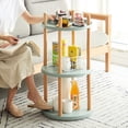 thumbnail image 5 of 3-Tier Blue Bookcase | 360° Rotating Shelf for Bedroom and Kitchen Use, 5 of 6