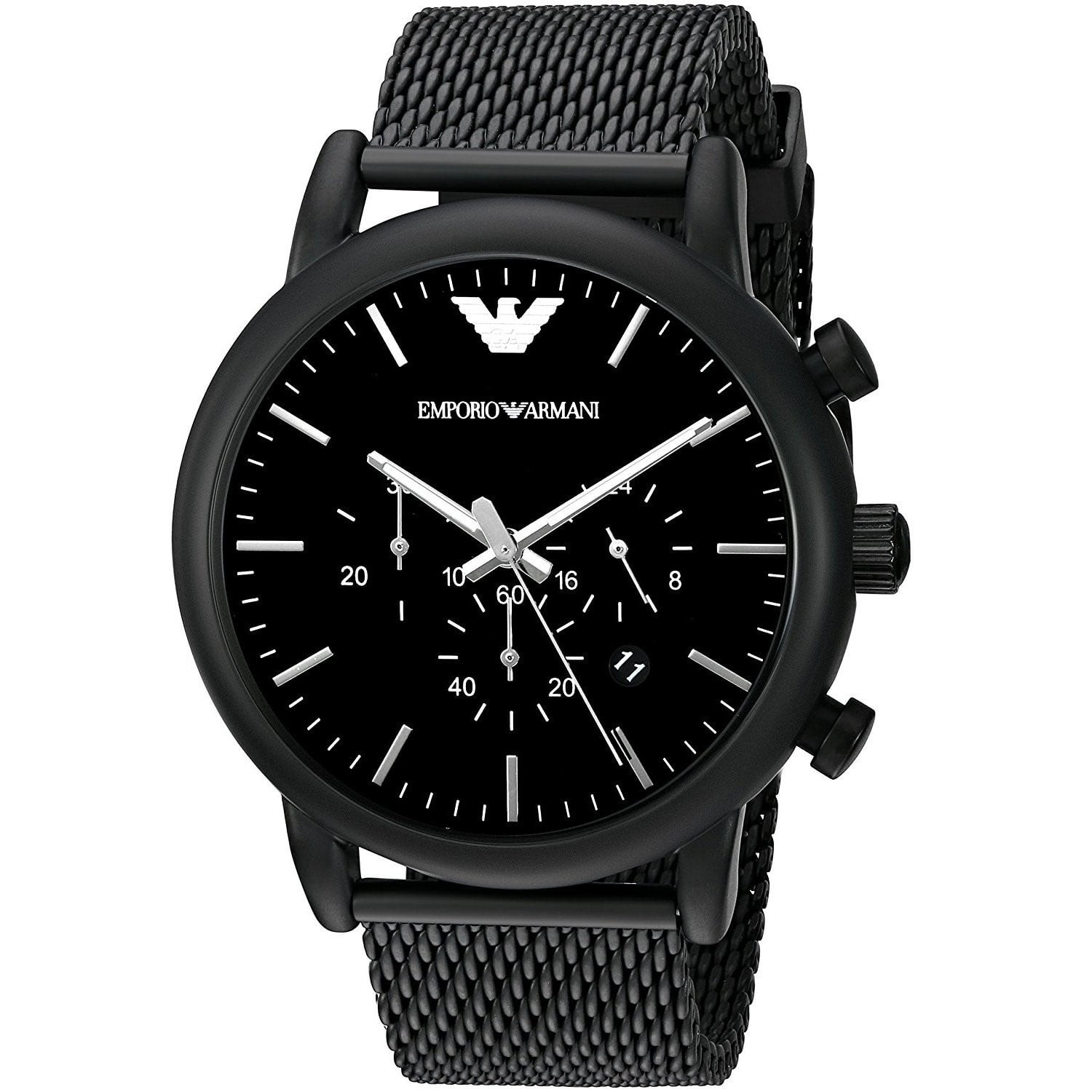 Emporio Armani Men s Sport Chronograph Stainless Steel Bracelet Watch AR1968 Walmart