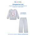 thumbnail image 5 of Garanimals Baby & Toddler Girls Fleece Sweatpants, Wide Leg, Sizes 0-6T, 5 of 6