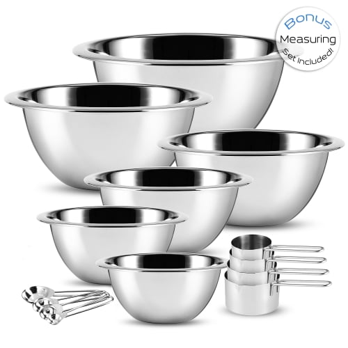 steel mixing bowl set