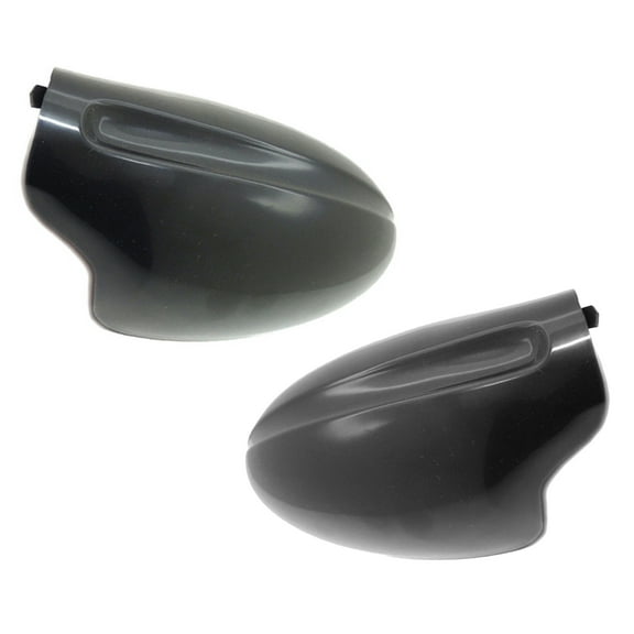 CF Advance For 02-06 Nissan Altima Left Driver and Right Passenger Mirror Cover Cap Non Painted Black Set 2PCS 2002 2003 2004 2005 2006
