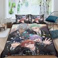 thumbnail image 2 of Wonderland Retorcido Conjunto de sábanas temático, trío de piezas, cómodo y amigable con la piel, diseño único, regalo de decoración para el hogar para familiares, amigos y fans,135cm *200cm, 2 of 6