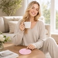 thumbnail image 5 of Anmrize Assorted Pattern Drink Mats, Drink Coasters , Minimalist Cotton Woven Coaster Set,Absorbent Coaster Protection Protection for Various Cups, Ideal for Coffee Tables and Home Decor Tabletop, R, 5 of 5