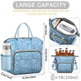 thumbnail image 5 of Vintage Retro Artistic Lunch Box – Abstract Patterned Insulated Cooler Tote with Earthy Nordic Aesthetic, Ideal for Office Women or as a Birthday Gift, 5 of 7