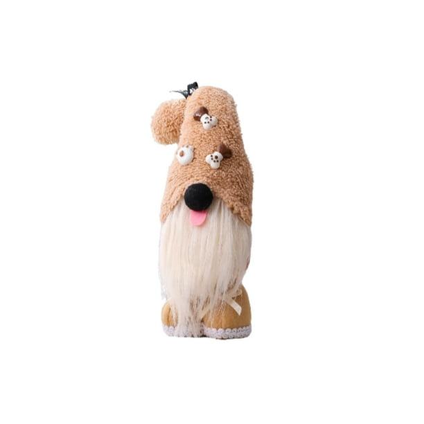 Moyic Estatua de escritorio, muñeca decorativa, diseño bonito, decoraciones para el hogar, accesorios para festivales, adorno de Navidad, tela no Kits de decoración para fiestas Beige Moyic HA070546-02