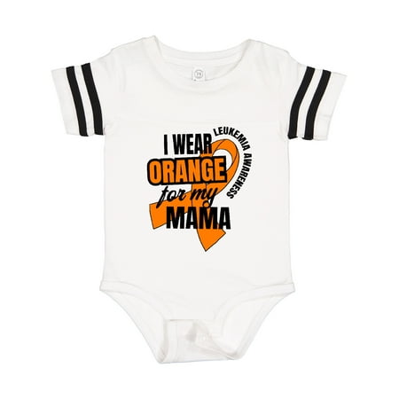

Inktastic I Wear Orange for My Mama Leukemia Awareness Gift Baby Boy or Baby Girl Bodysuit