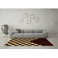 thumbnail image 3 of Ahgly Company Indoor Rectangle Abstract Brown Modern Area Rugs, 5' x 7', 3 of 4