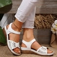 thumbnail image 2 of Ticikt Flat Sandals for Women Dressy: Comfortable Flats Sandals Women Open Toe Ankle Strap Walking Shoes Summer, 2 of 8