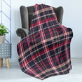 thumbnail image 4 of Plaid Soft Flannel Fleece Throw Blanket, Classical Pattern Traditional Origins Irish Country Retro Style Simple Checkered, Cozy Plush for Indoor and Outdoor Use, 50" x 70", Multicolor, by Ambesonne, 4 of 5