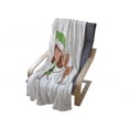 thumbnail image 3 of Elf Soft Flannel Fleece Throw Blanket, Elves and Reindeer on Sleigh Christmas Characters, Cozy Plush for Indoor and Outdoor Use, 60" x 80", White Multicolor, by Ambesonne, 3 of 5