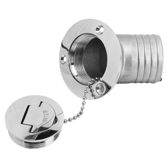 1.5inch Boat Deck Filler, Gas Diesel Waste Water Fuel Deck Fill Filler With Keyless , Angled Neck 316 Stainless Steel Hardware For Boat Yacht
