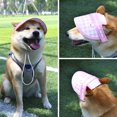 thumbnail image 3 of Dog Summer Hat - Soft Buckle Adjustment - Plaid Print - No Restriction - Empty Top Sunshade - Washable - Windproof Strap - Pet Baseball Hat - Pet Headwear, 3 of 8
