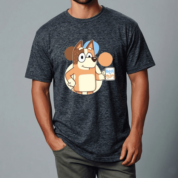 Best Mum Bluey with Cute Family Vibe Unisex T-Shirt,S- 5XL