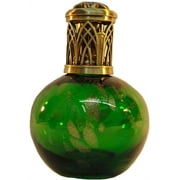 Green Glass With Gold Berger Oil Lamp