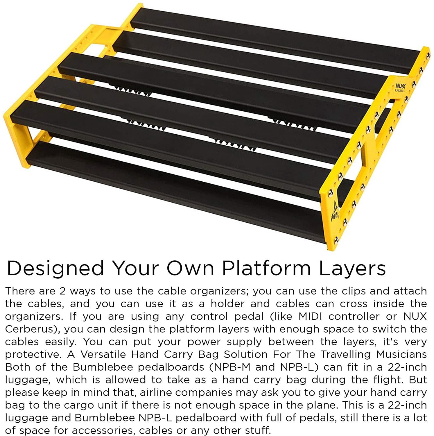 NU-X Pedal Board with Carry Bag