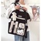 thumbnail image 1 of Kawaii Backpack With Kawaii Pin and Accessories, Cute Kawaii School Backpacks for Teen Girls (Black), 1 of 4