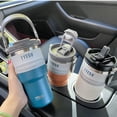 thumbnail image 3 of Termo doble de acero inoxidable 600, taza de café, a prueba de fugas, antideslizante, frasco de vacío para coche, taza térmica de viaje, botella de agua, 750ml/304 ml, 3 of 4