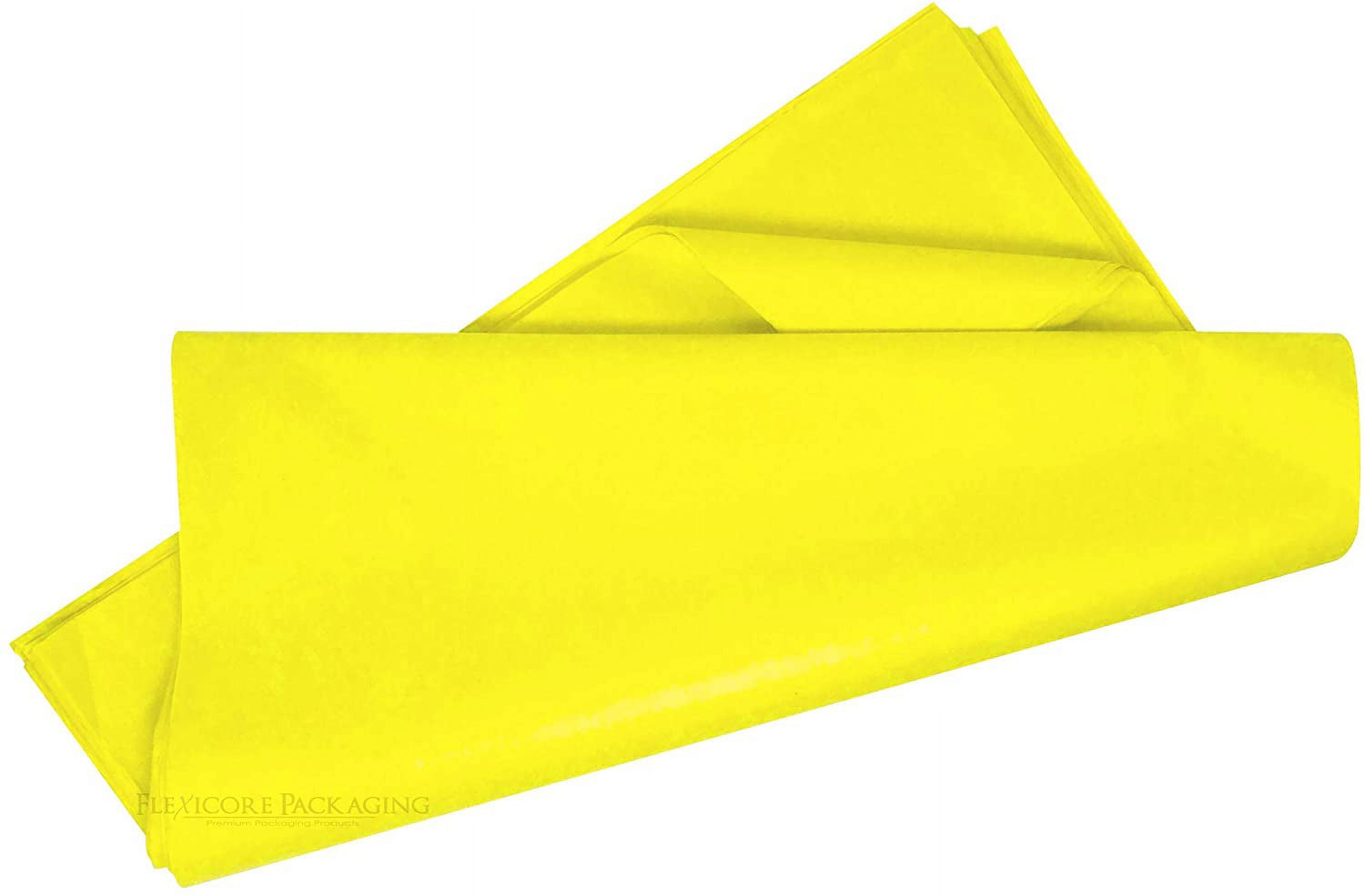 Flexicore Packaging Yellow Gift Wrap Tissue, (10 Rolls)