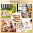 thumbnail image 6 of 2 PCS Imitation Rattan Bread Baskets, Wicker Bread Baskets with Acrylic Lids, Woven Bread Basket with Dustproof Cover, Fruit Tray, Rattan Food Serving Tray for Kitchens, Dining Tables, Restaurants, 6 of 6
