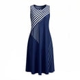 thumbnail image 5 of Kezqiaxn Sundresses for Women Fashion Striped Splicing Sleeveless Vacation Dress Trendy Summer Dresses Cute Clothes, 5 of 5