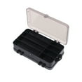 thumbnail image 2 of kurtrusly Fishing Tool Storage Box Solid Color Multi Compartment Replacement Bait Lure Fish Tools Case Organizer Accessories Black 1Set, 2 of 6