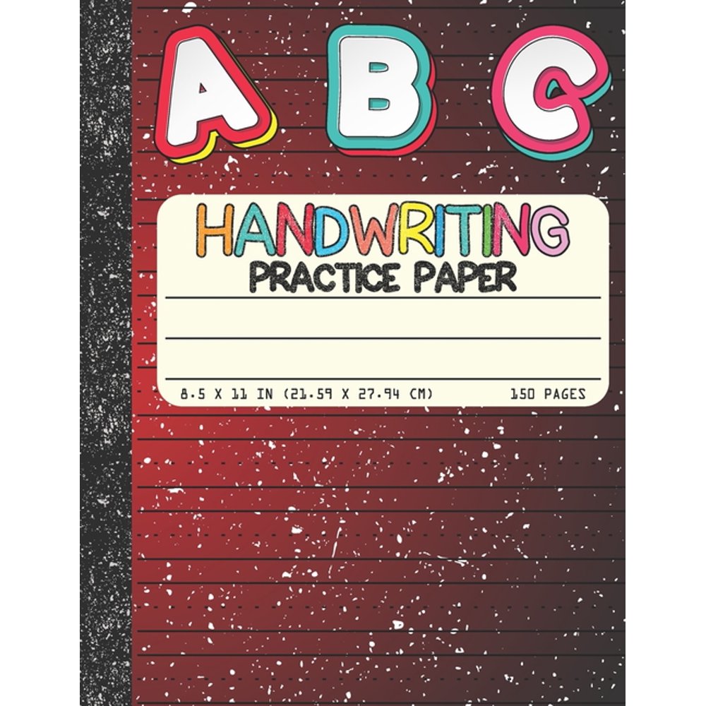 Handwriting Practice Paper Dotted MidLines 150 Pages Uppercase and