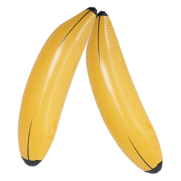 LOLIPPYY 2Pcs Party Inflatable Banana Decorations for Pool and Birthday Party Durable PVC Material