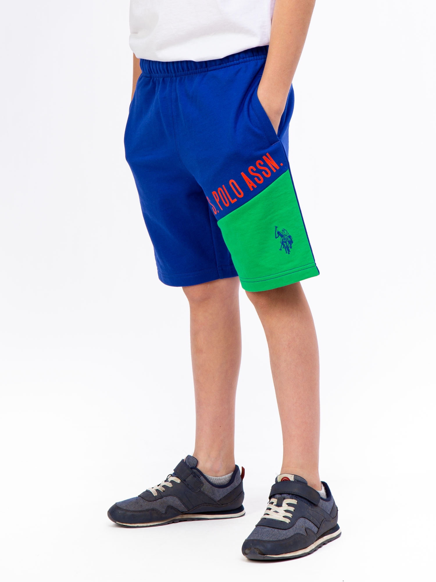 U.S. Polo Assn. Boys Terry Shorts, 2- Pack, Sizes 4-18