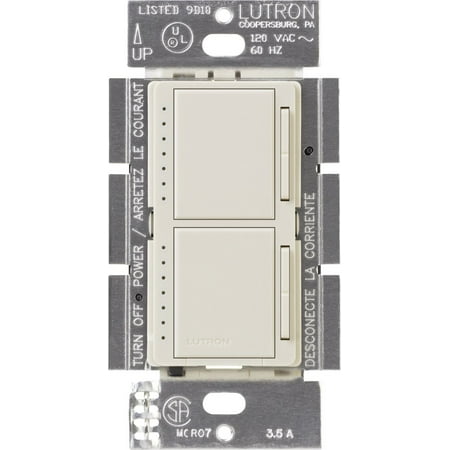 

Maestro Dual Digital Dimmer Switch for Incandescent Bulbs 300-Watt/Single-Pole MA-L3L3-LA Light Almond