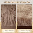 thumbnail image 6 of CAROMIO Modern Soft Shaggy Area Rug Cozy Luxury Faux Fur Furry Rugs Fluffy baby Crawling Carpet for Living room, 6 x 9 feet, Coffee, 6 of 6