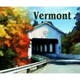 thumbnail image 2 of CafePress - White Covered Bridge Colorful Autumn Vermont Mugs - 11 oz Ceramic Mug - Novelty Coffee Tea Cup, 2 of 4