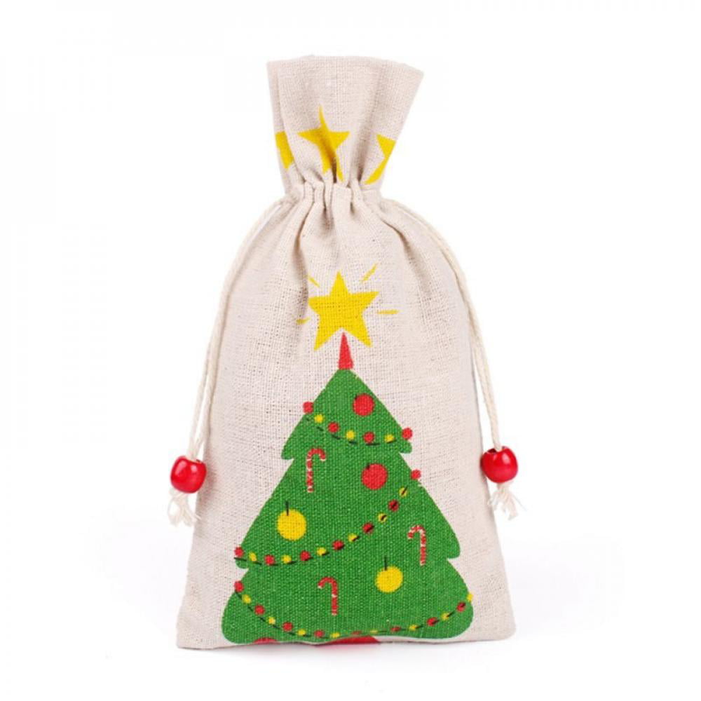 2020 Christmas Gift Bags Drawstring Candy Cookies Pouches-New Year Decorations 