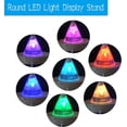 thumbnail image 3 of QenASHaing LED Lights Display Base, 7 Colored Round Wooden Lighted Base Stand for Laser Glass Resin Art (No control), 3 of 11