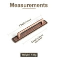 thumbnail image 6 of Goo-Ki 5''(128mm) Hole Centers Antique Copper Cabinet Drawer Pulls with Backplate, Zinc Alloy Luxury Cabinet Handles for Dresser,Wardrobe,Cupboard,Cabinet Hardware,2 Pack, 6 of 7