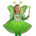 thumbnail image 5 of Toddler Girls Sleeveless Floral Dress with Carnival Outfit for Stage Show Kindergarten Play Kids Dresses for Girls 4-5 Years, 5 of 5