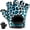 Turquoise Blue, variant on 5297 Womens Design Series Leopard Print Lifting & Rowing Gloves (Pair) - Lightweight Vegan Medium Padded Microfiber Amara Leather w/Griplock