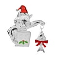 thumbnail image 4 of Broche de Navidad, Pin de solapa de gato, ramillete, vacaciones, gato, pesca, Animal decorativo, insignia para sombreros, mujeres, hombres, bufandas, Plata, 4 of 8