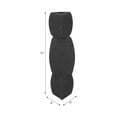 thumbnail image 4 of Decorative Ceramic Stacked Candle Holder for Home Decor - Modern Taper Candlstick Holder for Mantel, Console Table, or Living Room - Perfect Candle Stand Holder for Table Centerpieces - 12", Black, 4 of 11