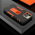 thumbnail image 6 of Allytech Compatible for iPhone 13 Pro Max Case 2021 6.7 inch,Military Grade Anti-Drop Protection Shock Absorption Kickstand Work with Magnetic Car Mount Holder Case for iPhone 13 Pro Max, Black+Orange, 6 of 6