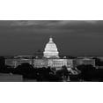 thumbnail image 2 of Highsmith, Carol 14x10 Gold Ornate Wood Framed with Double Matting Museum Art Print Titled - U.S. Capitol, Washington, D.C. Number 2 - Black and White Variant, 2 of 4