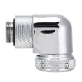 thumbnail image 3 of Water Cooled Adapter, Water Cooling Elbow Connector 360 Degree Rotating  for Computer Water Cooling Black,Silver, 3 of 7
